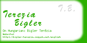 terezia bigler business card